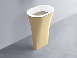 AMLA65-BL+AMPILO-AV+AMCOLO-CN Раковина Amedeo Ovale отдельностоящая cielo Enjoy + Amedeo