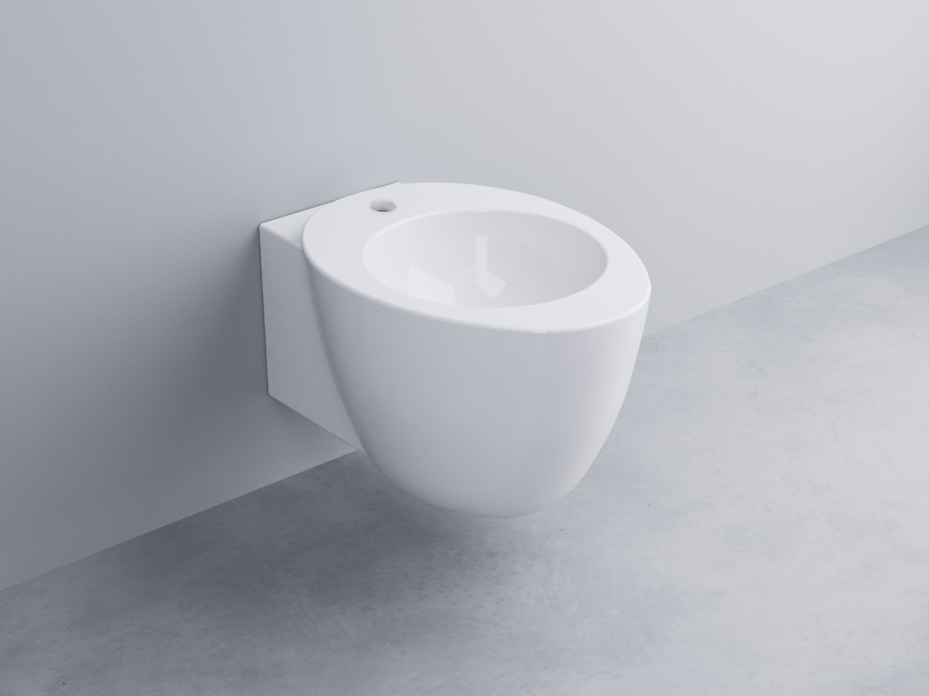 LGBS-BL Биде подвесное с одним отверстием под смеситель, в комплекте с крепежами cielo Le Giare Ceramica Cielo