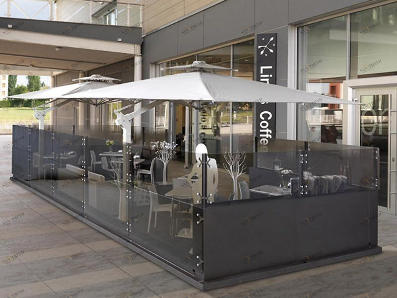 CAGIS Экран для дехора из алюминия и стекла sun-id-1483495