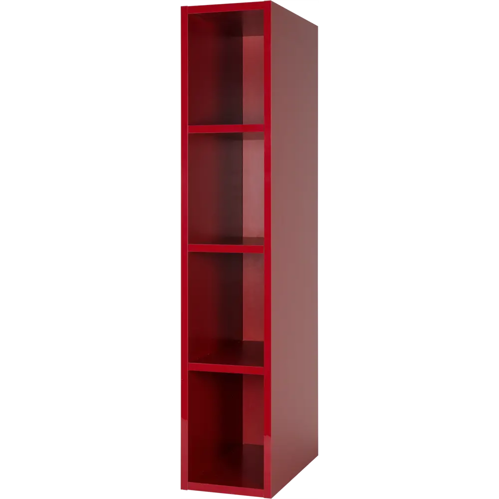 Каркас навесной открытый декоративный Delinia Аша 20x35x102.4 см ЛДСП цвет красный 82520356 STLM-2059628 