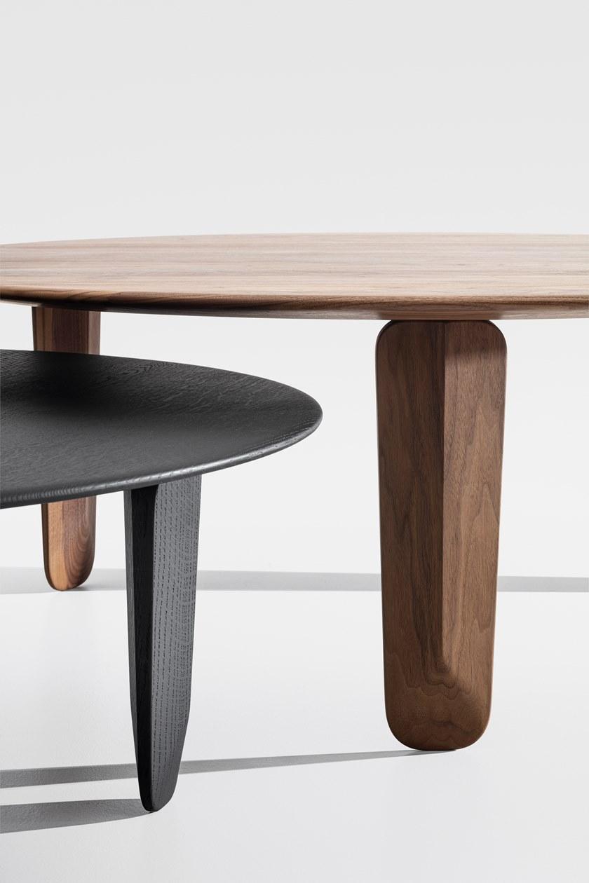 ZEITRAUM Низкий круглый журнальный столик из массива дерева sun-id-1514725 - Вид №7