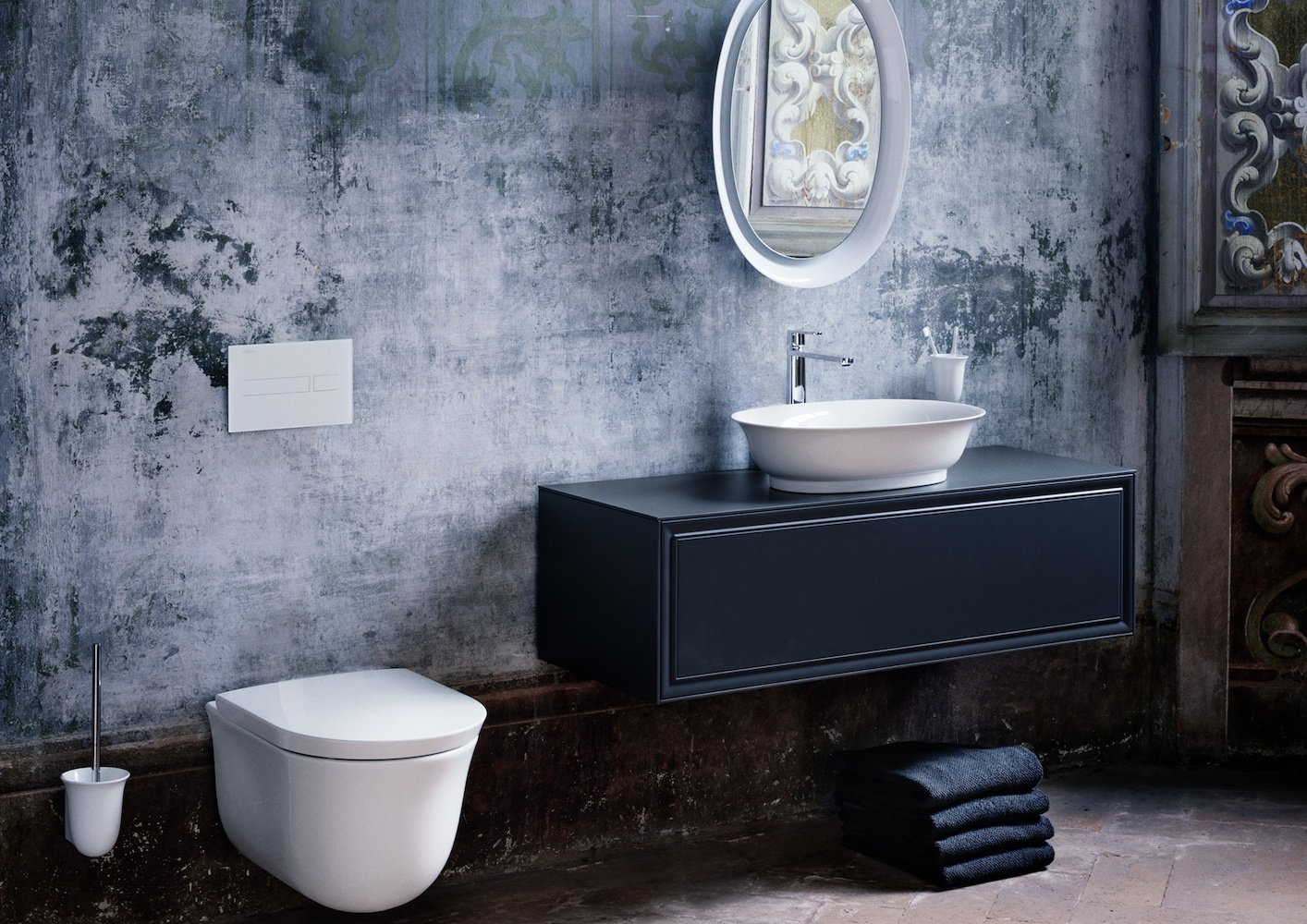 H8208514000001 Подвесной унитаз, безободковый смыв Rimless LAUFEN PRO - Вид №10