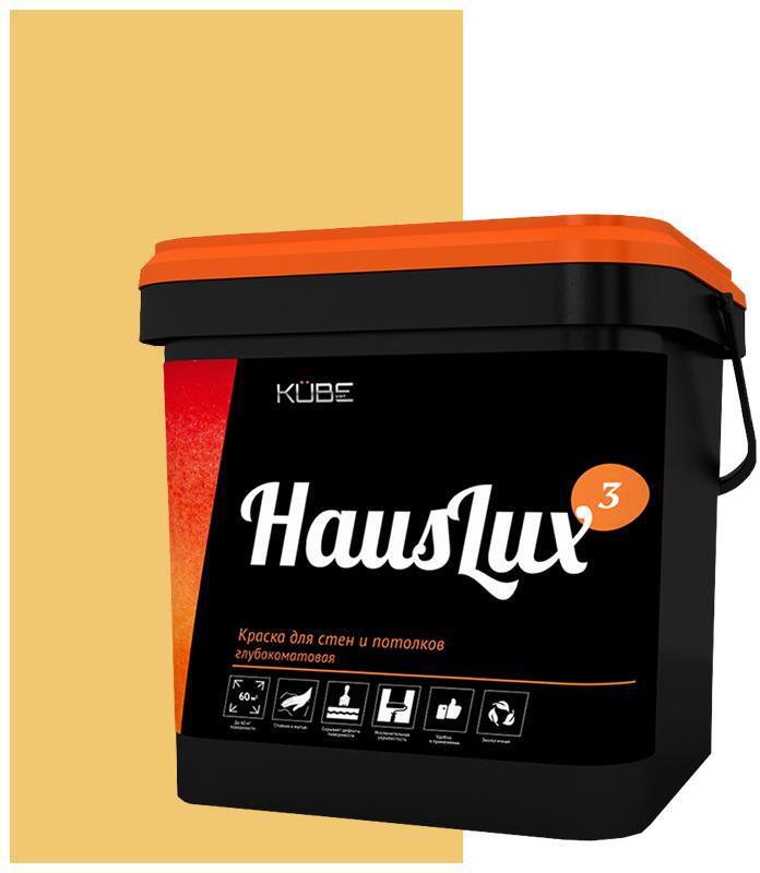 90433624 Краска для стен и потолков 10HausLux3Kube21 цвет коричневый/светло-серый 10 л STLM-0224167 UWFKUBE