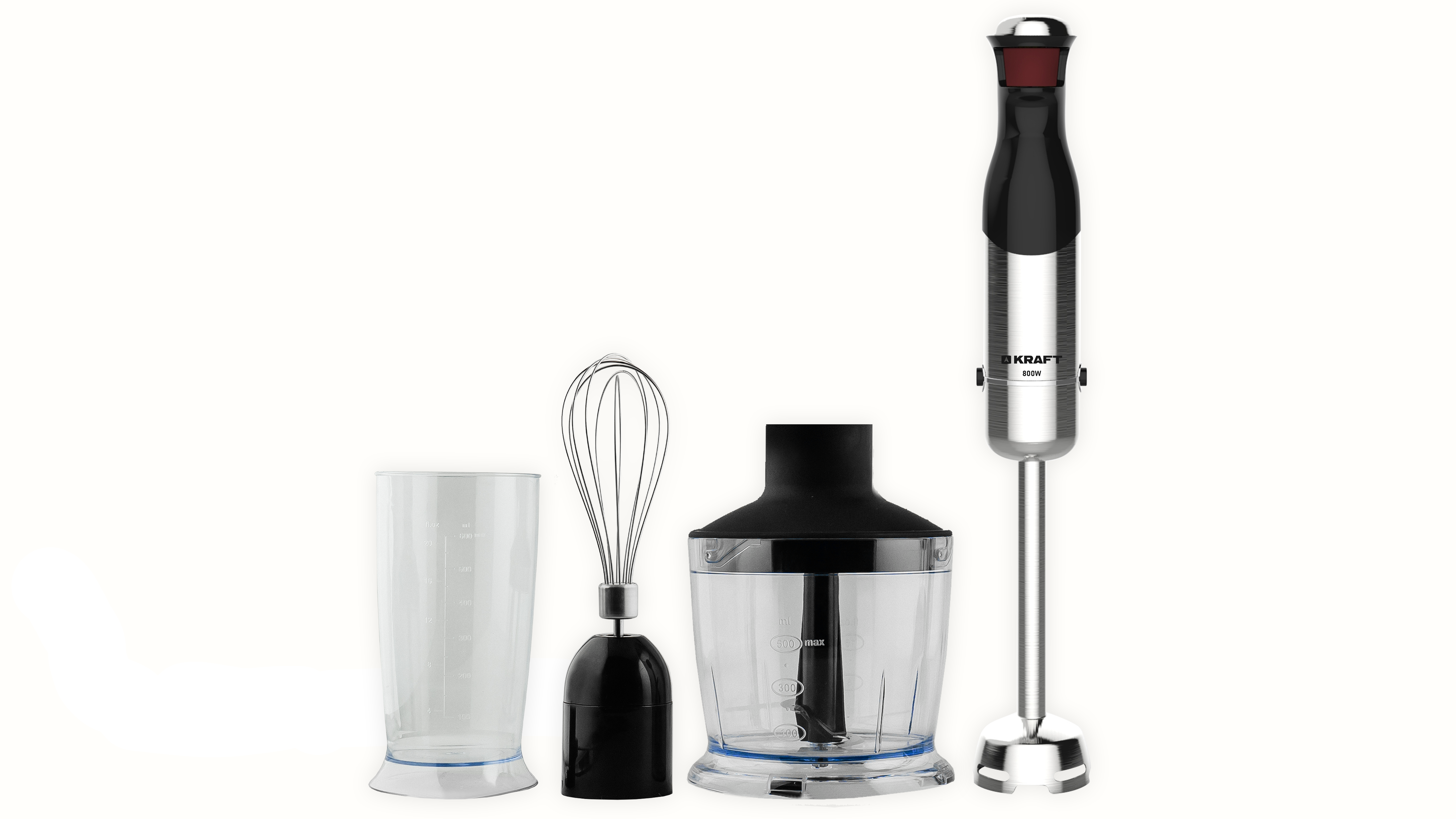 5350766 Блендер погружной Kraft KF-HB10004SPBL серебристый STDN-0078625 - Вид №1