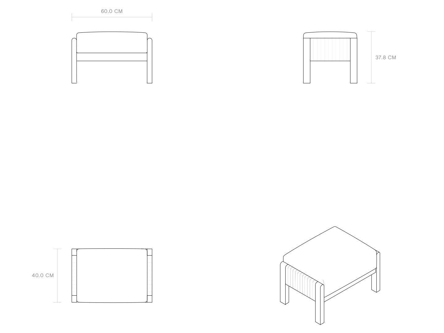 Тканевая мягкая подставка для ног Phantom Hands Niwar ARCH-00077490 - Вид №4