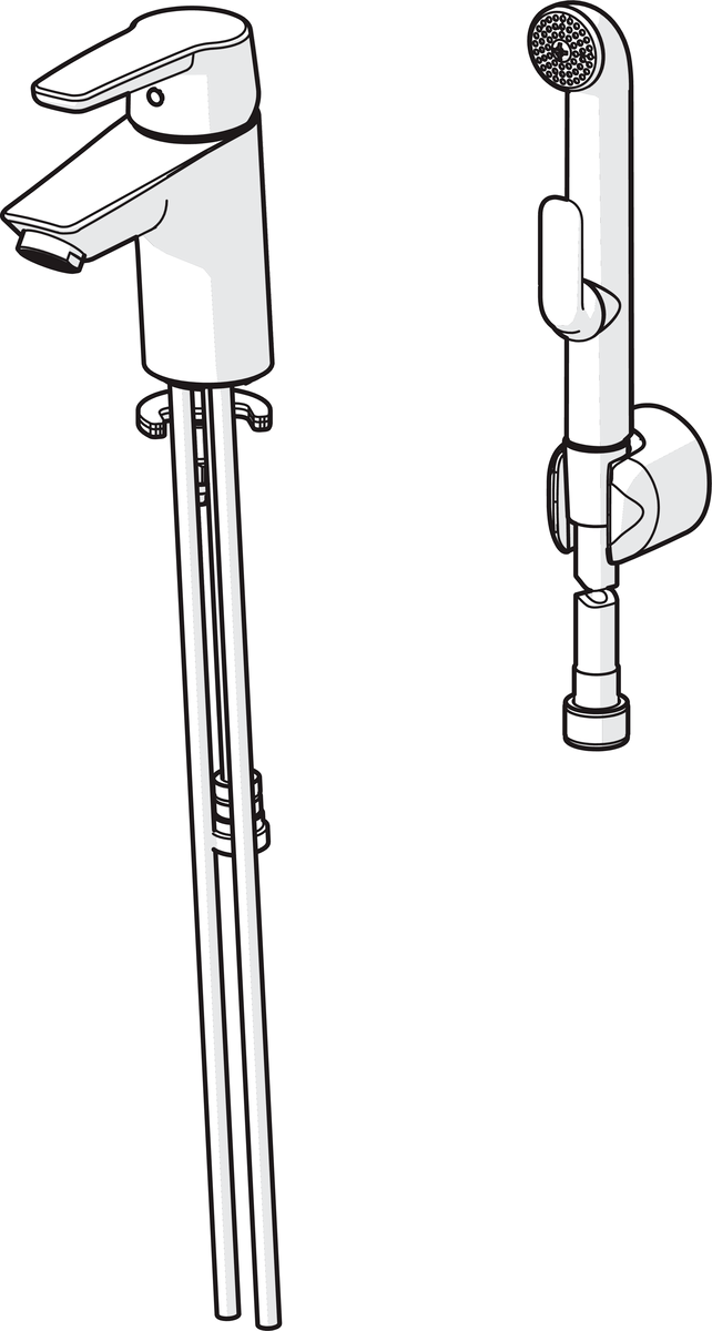 Oras 3912 Смеситель для умывальника 3912 Saga Хром  - Вид №2