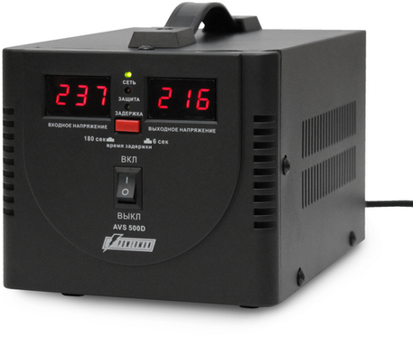 90450555 Стабилизатор напряжения AVS D на 500 ВА для котла и дома STLM-0227203 POWERMAN