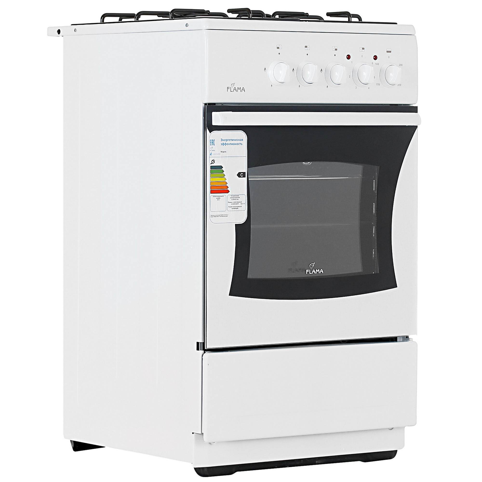 8140064 Комбинированная плита Flama RK 23-105 W белый Flama group STDN-0046758 - Вид №1
