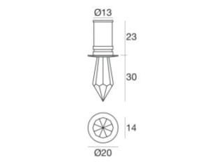 Кристалл утопленный прожектор Linea Light Group Crystals ARCH-00048363 - Вид №10