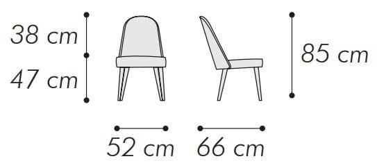 Тканевый стул SCAPPINI & C Next ARCH-00143534 - Вид №3