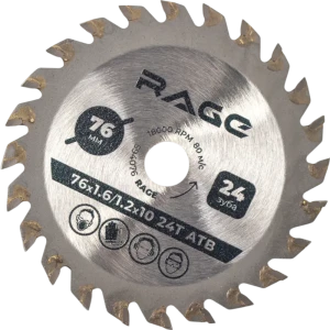 Пильный диск RAGE 76T24 для чистого реза дерева 89416996