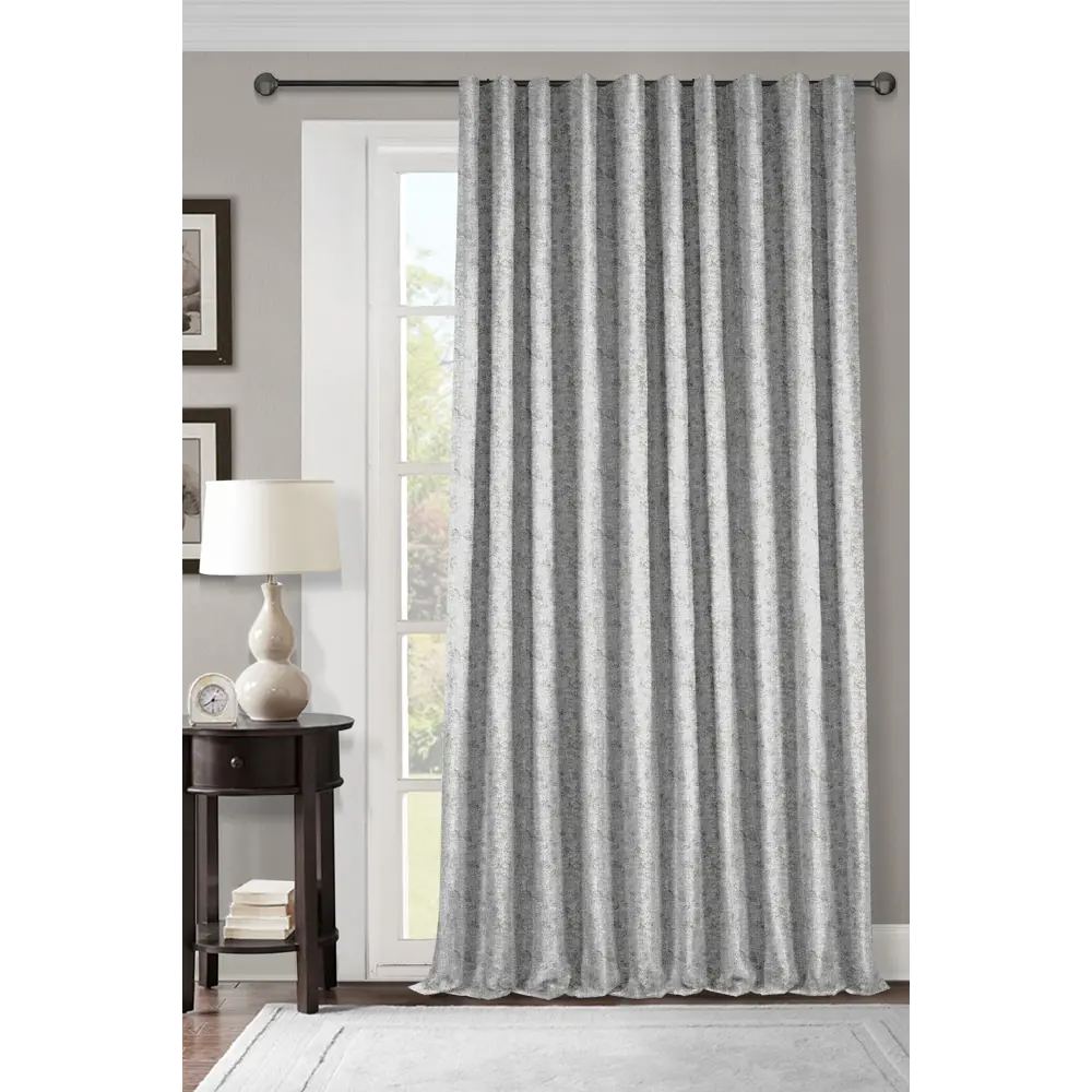 Штора на ленте Denys 200x280 см цвет серо-бежевый MIAMOZA STLM-2160535 - Вид №4