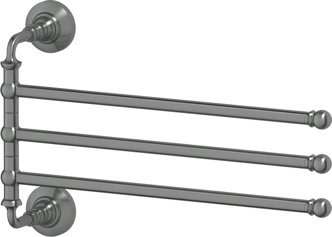 STI 411 Держатель полотенец поворотный тройной 35 cm 3SC STILMAR ANTIQUE SILVER Treesseci 3SC