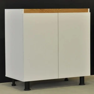 91965729 Напольный шкаф Валенсия 80x82.50x44.80 см фасад белый ЛДСП каркас белый ЛДСП Dipriz STLM-1485216
