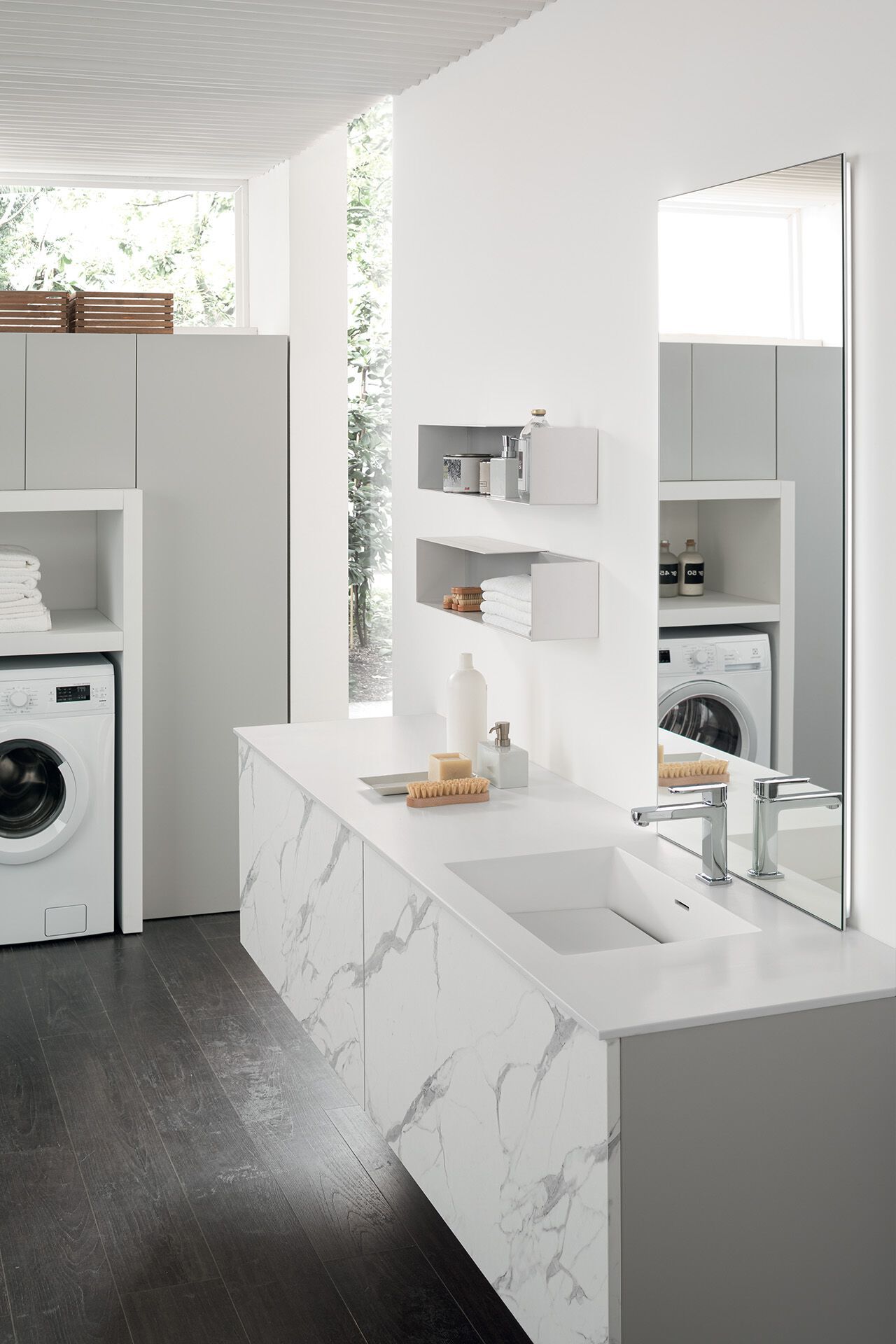 Деревянный шкаф для белья ARCOM I_WASH ARCH-00138892 - Вид №1