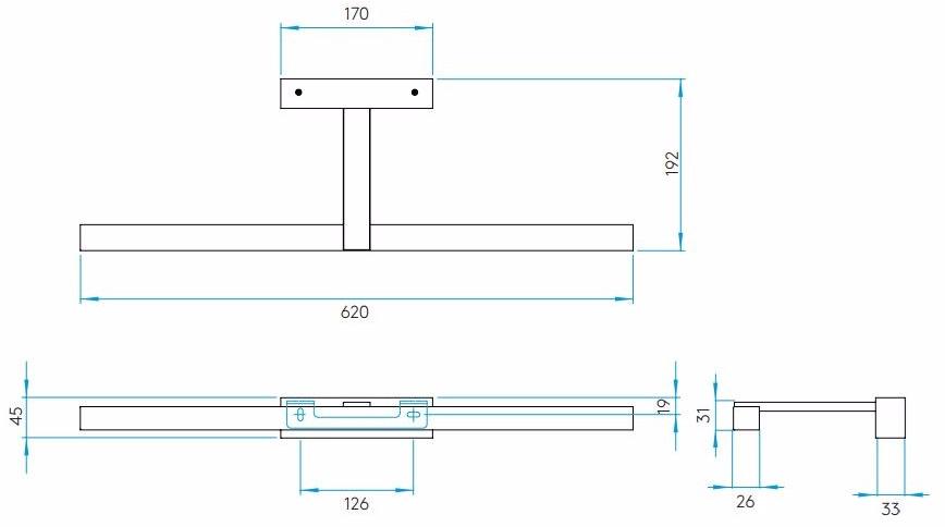 Astro Lighting Зеркальный светильник из стали  1174002  - Вид №1