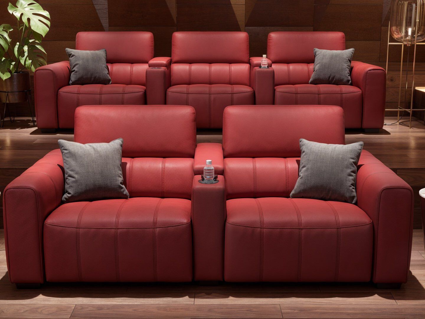 3-местный кожаный диван Sofanella Малибу ARCH-00074247 - Вид №1