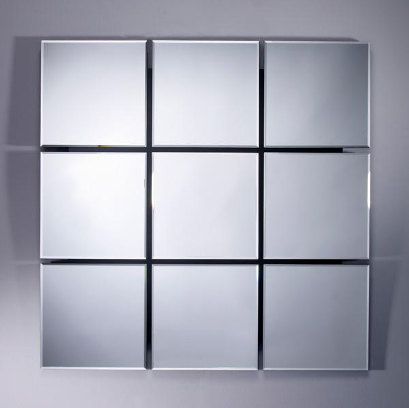 Зеркало с фацетом квадратное угловое Square Bevel PUSHA ДИЗАЙНЕРСКИЕ 062574 Хром  - Вид №3