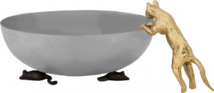 10635863 Michael Aram Чаша Michael Aram Кот и мыши 19см, сталь нержавеющая Сталь нержавеющая
