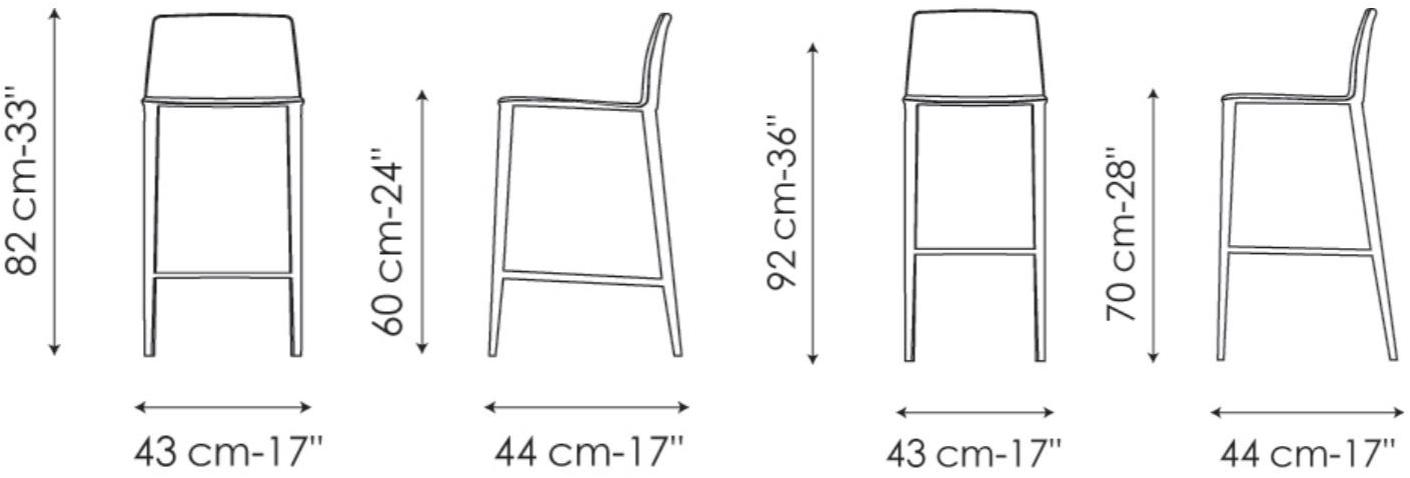 Bonaldo Высокий табурет со спинкой Rest sun-id-1470794 - Вид №1