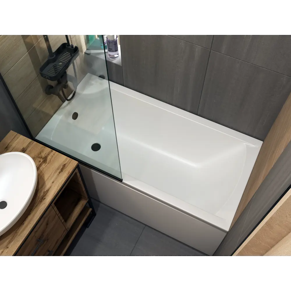 Ванна 100Acryl Ницца акриловая 140x70 см каркас в комплекте STLM-2168483 - Вид №1