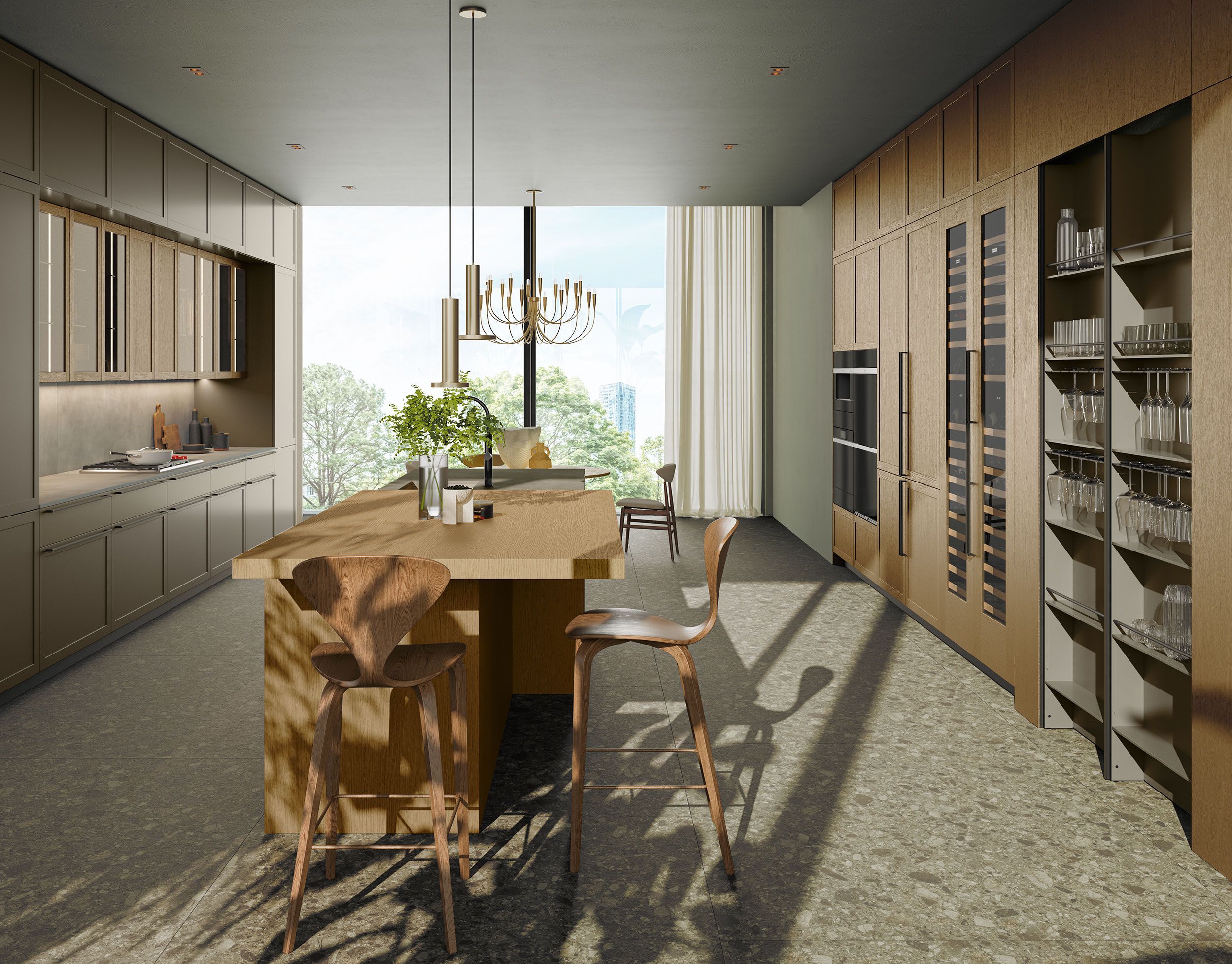 Кухня с островом Copatlife Life Projects ARCH-00043220 - Вид №3