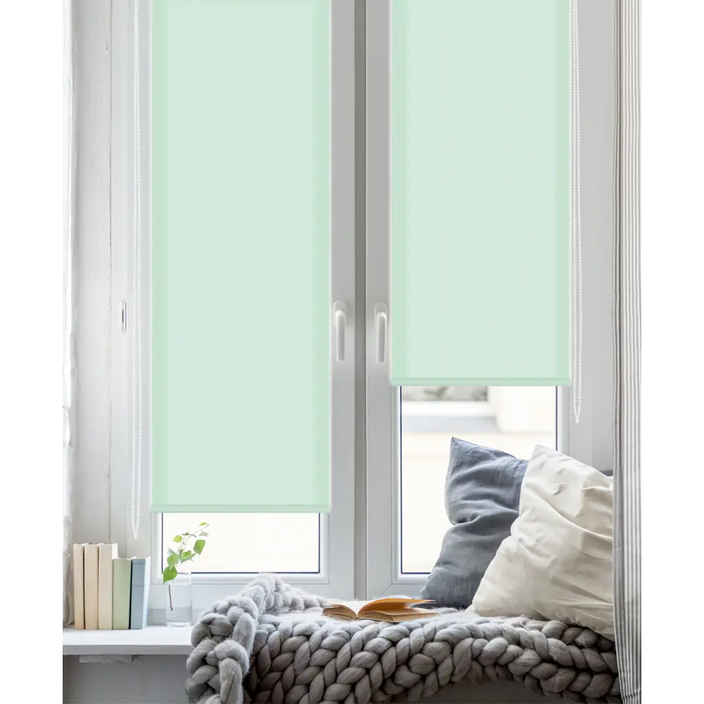 Штора рулонная Stars 55x160 см бирюзовая GARDEN STLM-2159117 - Вид №4