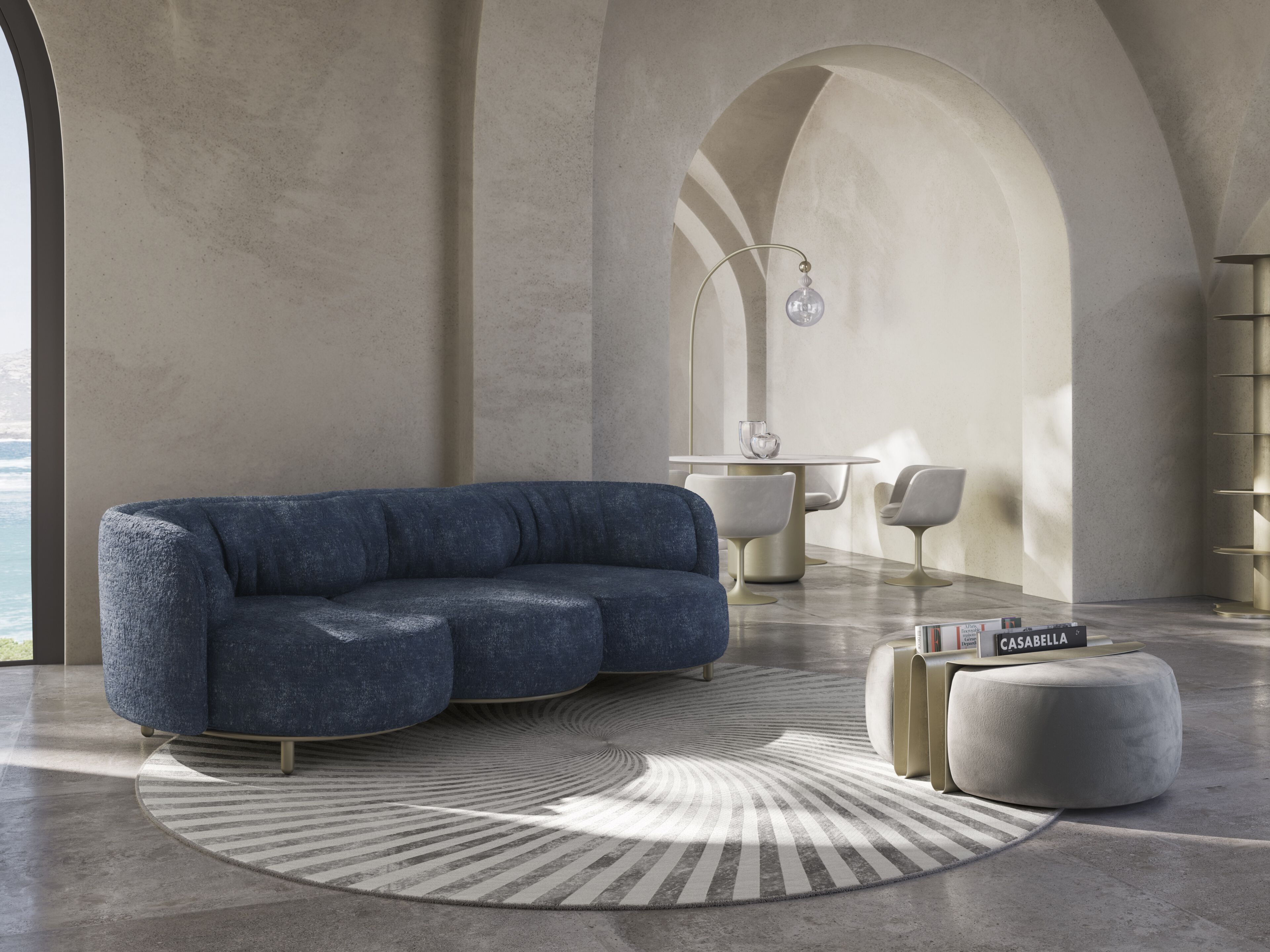 3-местный тканевый диван Natuzzi Italia Deep ARCH-00123062 - Вид №4