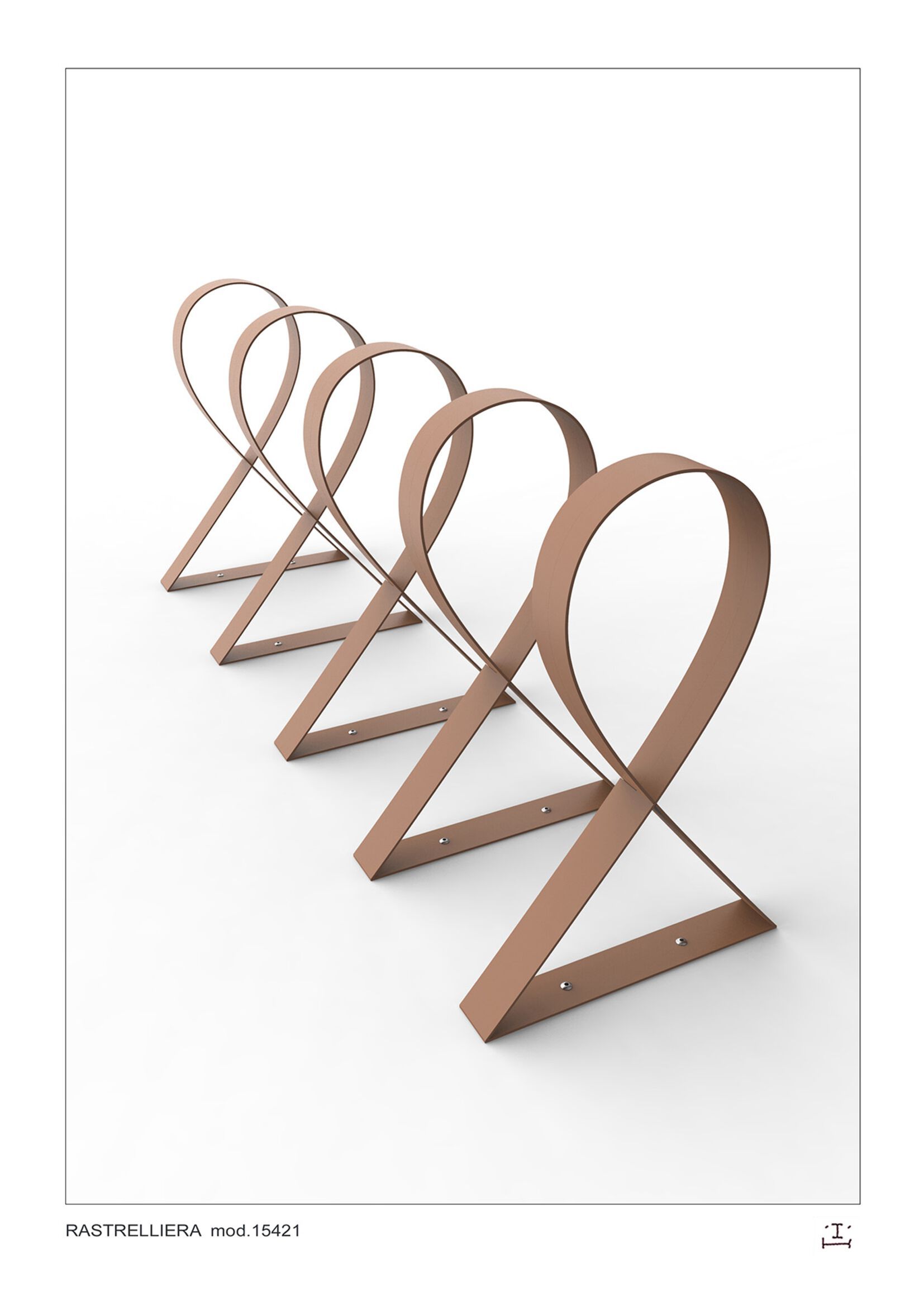 Стальная стойка для велосипедов CITYSì NASTRO ARCH-00042436 - Вид №3