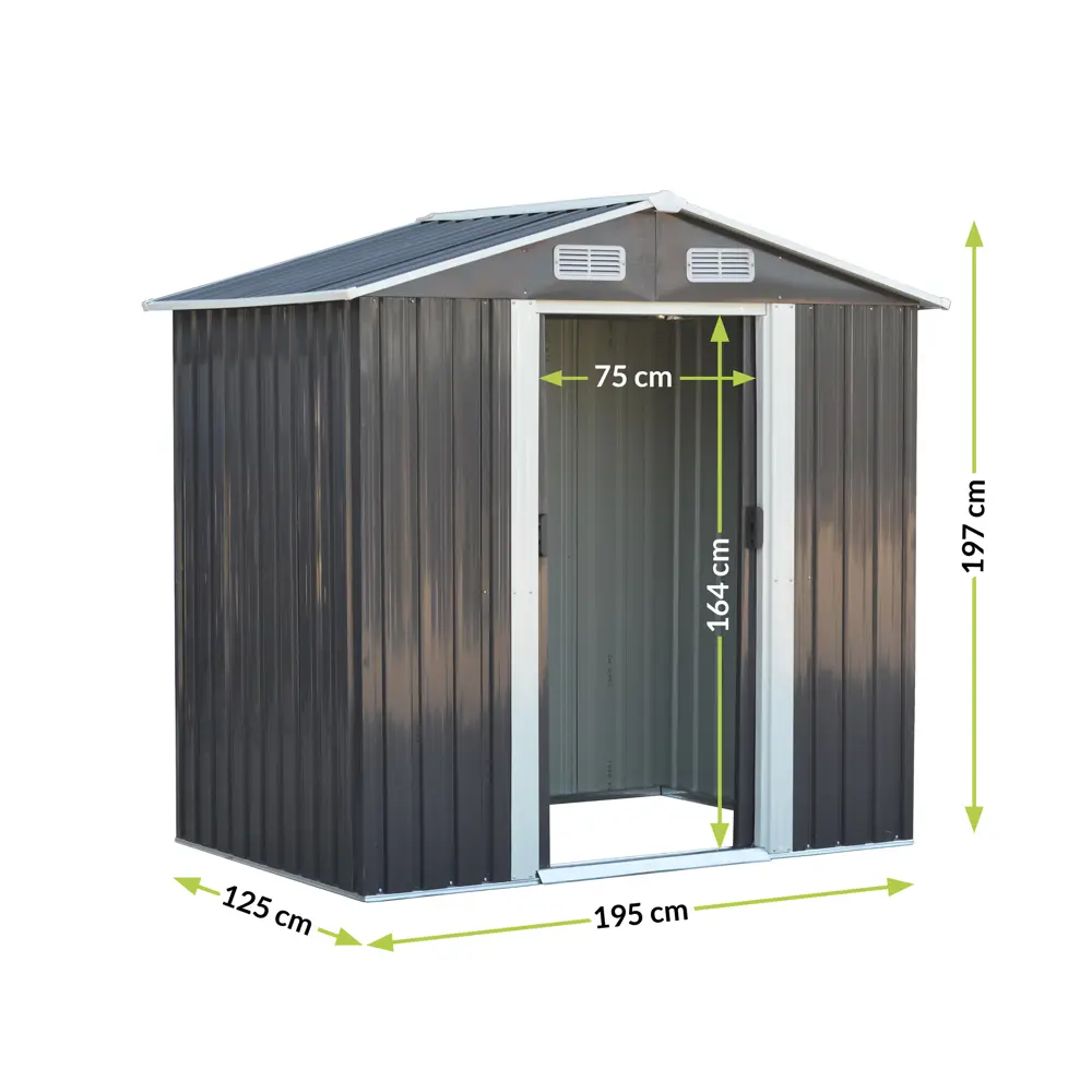 Хозблок металлический 1.25x1.95x1.97 см Santreyd STLM-2095591 - Вид №7