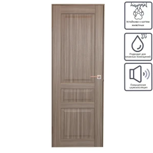 Дверь межкомнатная глухая Artens Мария 80x200 см цвет серый дуб 81933691 STLM-2193638