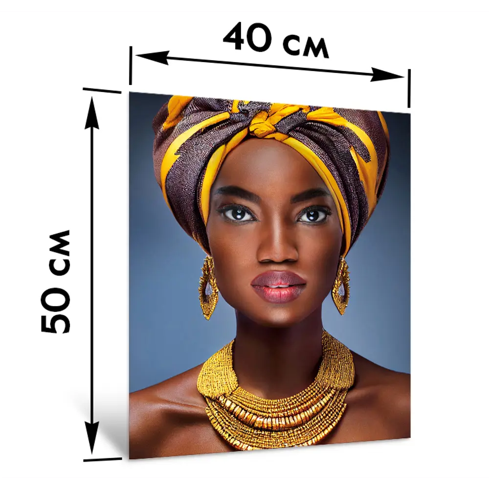 Картина на стекле Африканка 40x50 см POSTERMARKET STLM-2163406 - Вид №6