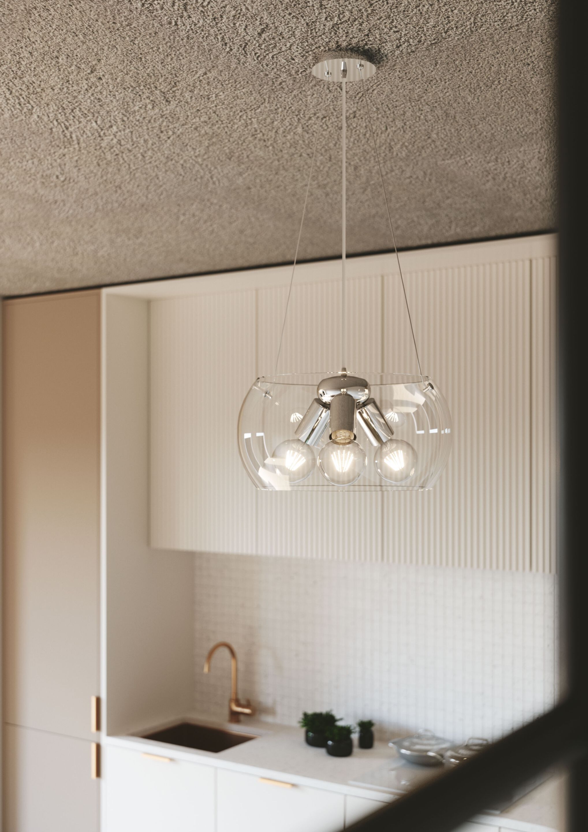 Подвесной светильник из дутого стекла Fan Europe Lighting дизайн окружающего света ARCH-00090969 - Вид №1