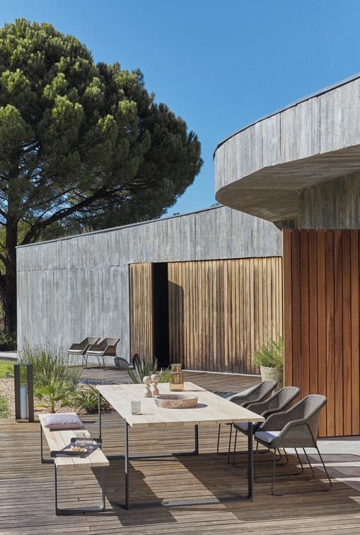 MNST1019 Скамейка лава состаренный teak 270 Manutti Prato - Вид №3