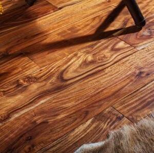 Массивная доска Parketoff Экзотика Африканская Состаренная Акация (Рельефная) 910х122 мм.