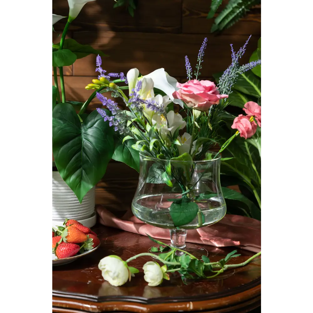 Ваза-бокал Santreyd «Лангрен» — прозрачная стеклянная для интерьера 82554492 STLM-0029734 - Вид №2