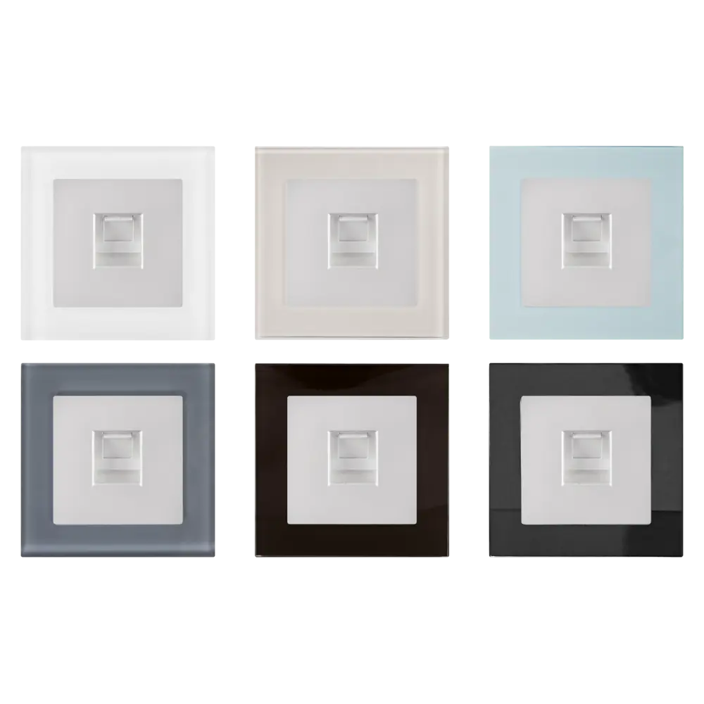 Телефонная розетка встраиваемая Werkel RJ11, цвет серебряный Встраиваемые механизмы STLM-2068193 - Вид №1