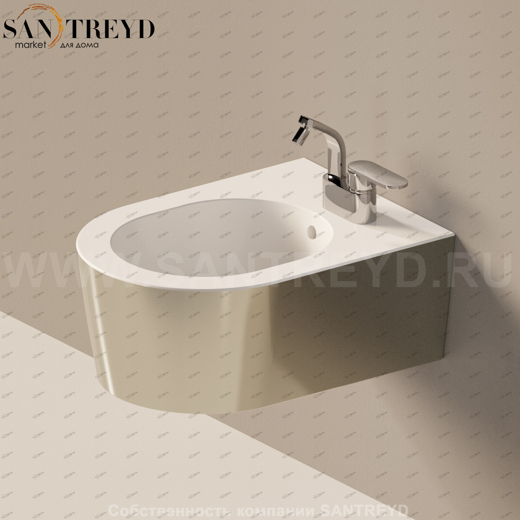 5065CR Биде подвесное Link Ceramica Flaminia