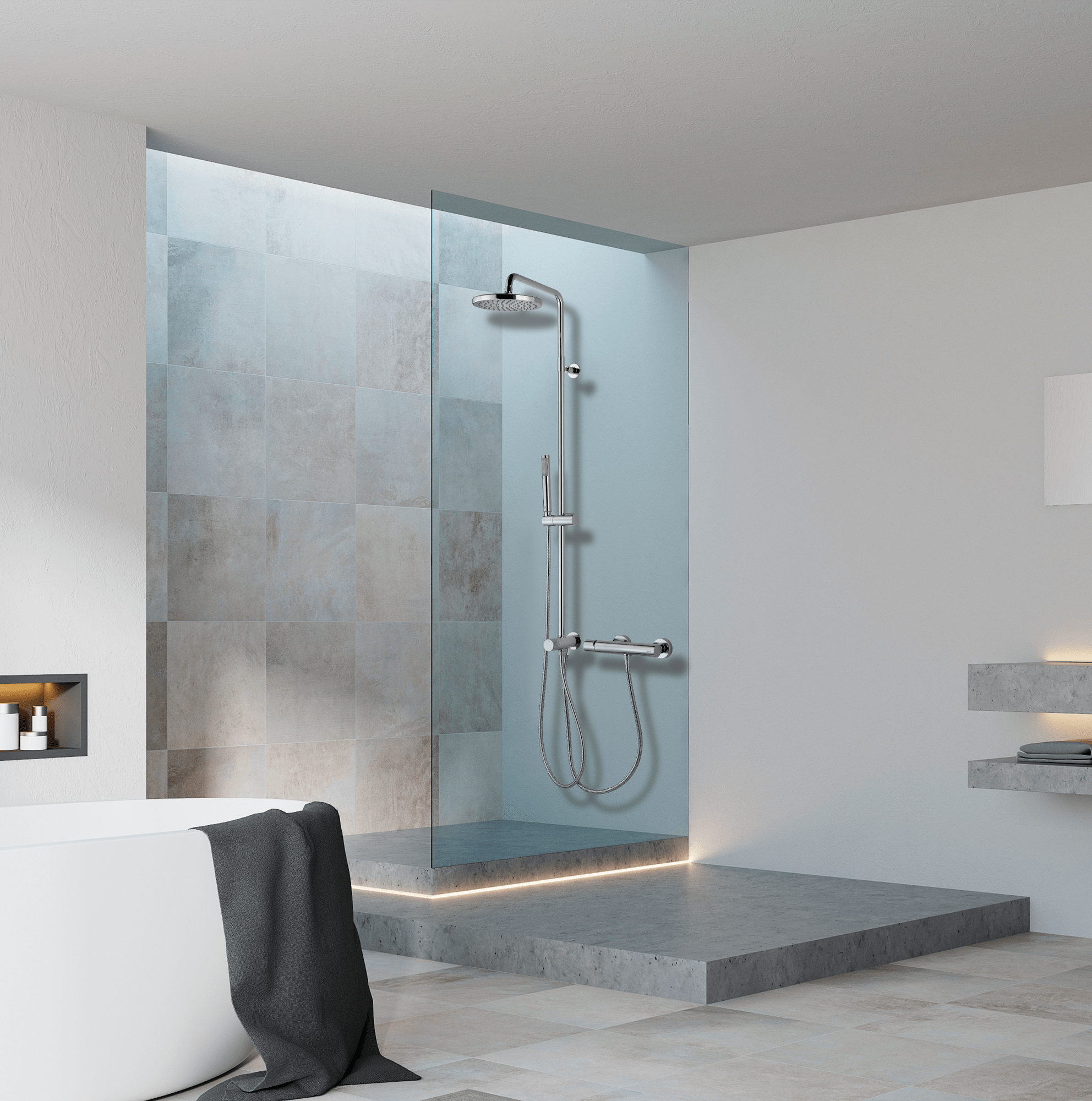 L70002 Душевая колонна OKI RENOVATION Ø 250 mm BOSSINI  - Вид №1