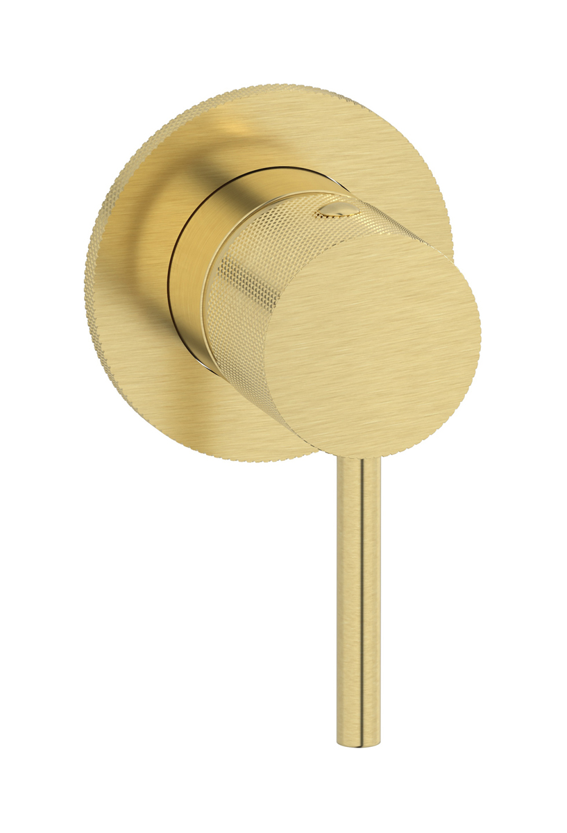 Внешние части встроенного смесителя на 1 потребителя. WE ARE IB id305is Brushed Pale Gold Industria