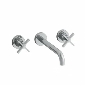 CRICR243 Смеситель для раковины LARGE, настенный, внешние части для CRICS233 (боковые органы управления) - CRICS234 (правая сторона) со сливом Up & Down 1 ”1/4 Cristina Rubinetterie