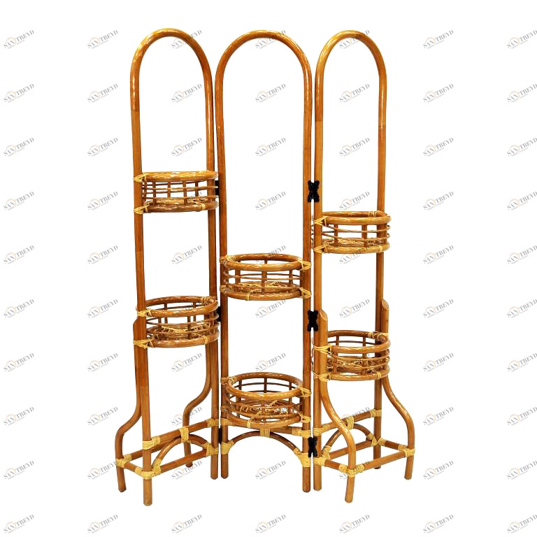 Подставка под цветы коричневая "Солит" ЭКО ДИЗАЙН CLASSIC RATTAN 129576 Бежевый;коричневый 