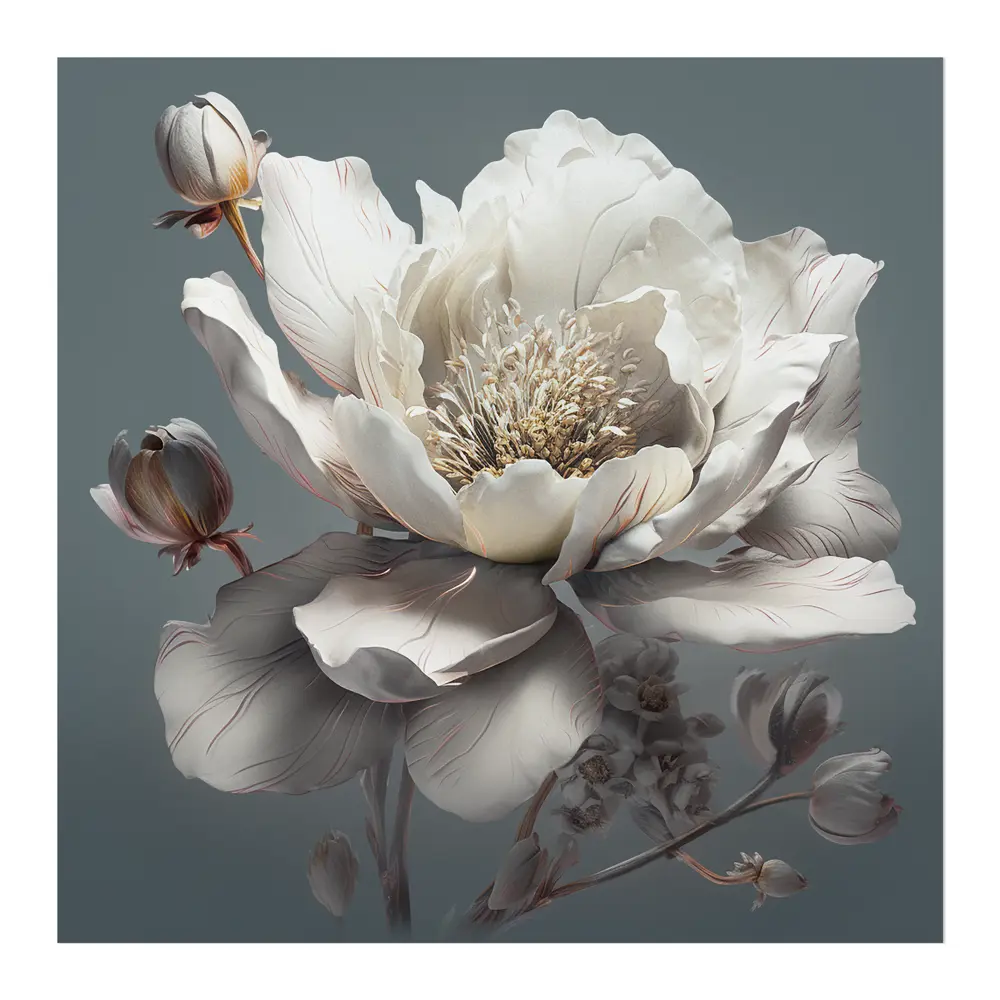 Santreyd Цветочная картина на холсте 30×30 см для стильного интерьера 87964159 STLM-0076430