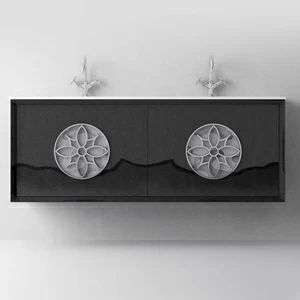 Avila Dos Тумба подвесная с двойной раковиной AVRIAN S1 180 Color K8+K8+K6 SUE LUX Stylish