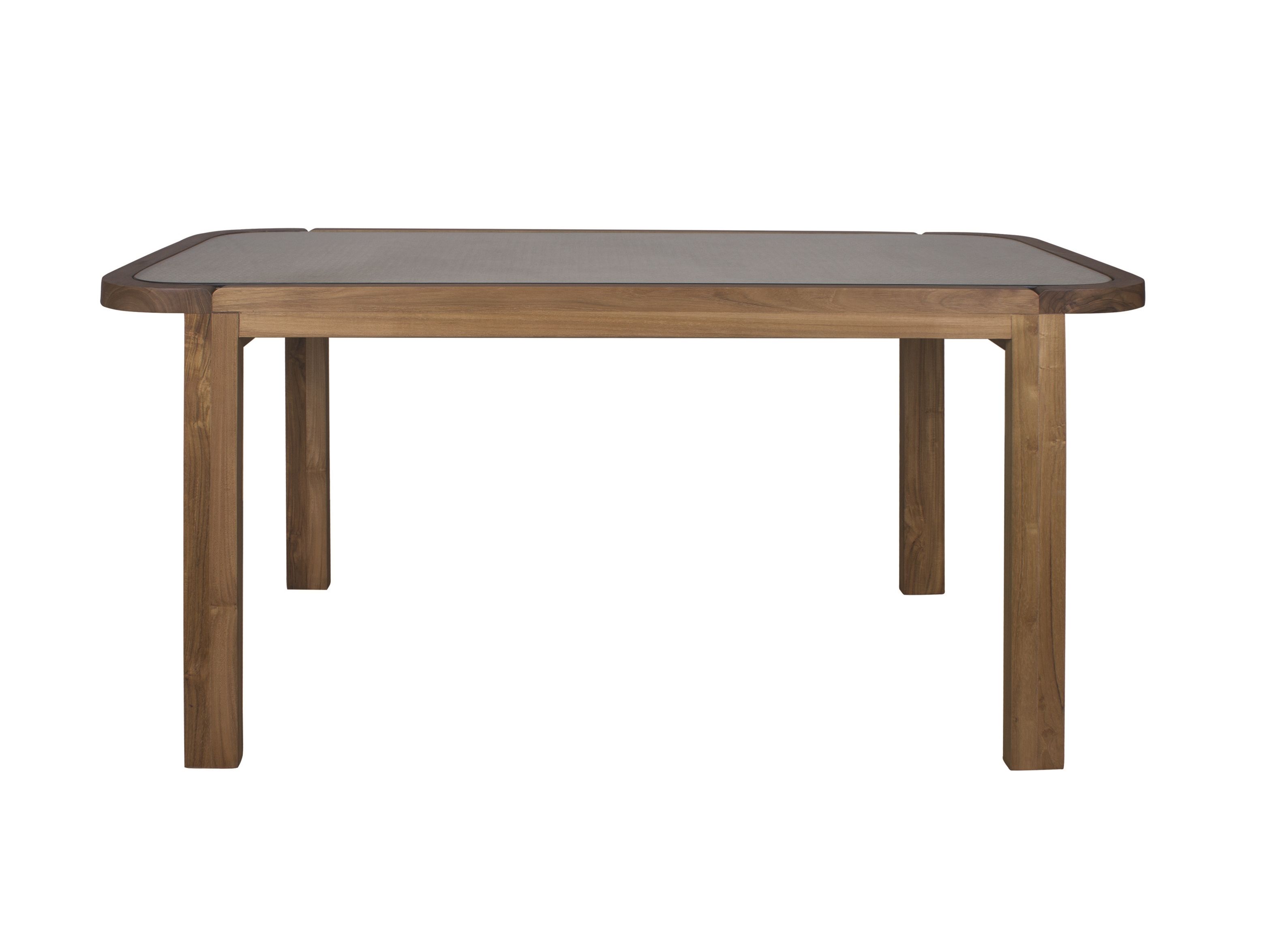 Деревянный и стеклянный прямоугольный садовый стол Il Giardino di Legno ARCH-00146757