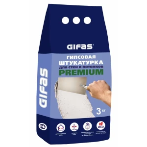 Штукатурка гипсовая Gifas Premium 3 кг