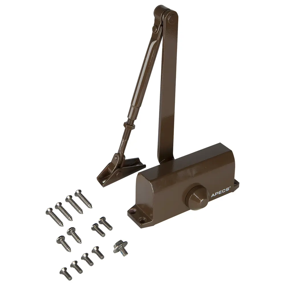 Доводчик дверной Apecs DC-23/40-65-M-BR, 40-65 кг, цвет коричневый STLM-2127590 - Вид №1