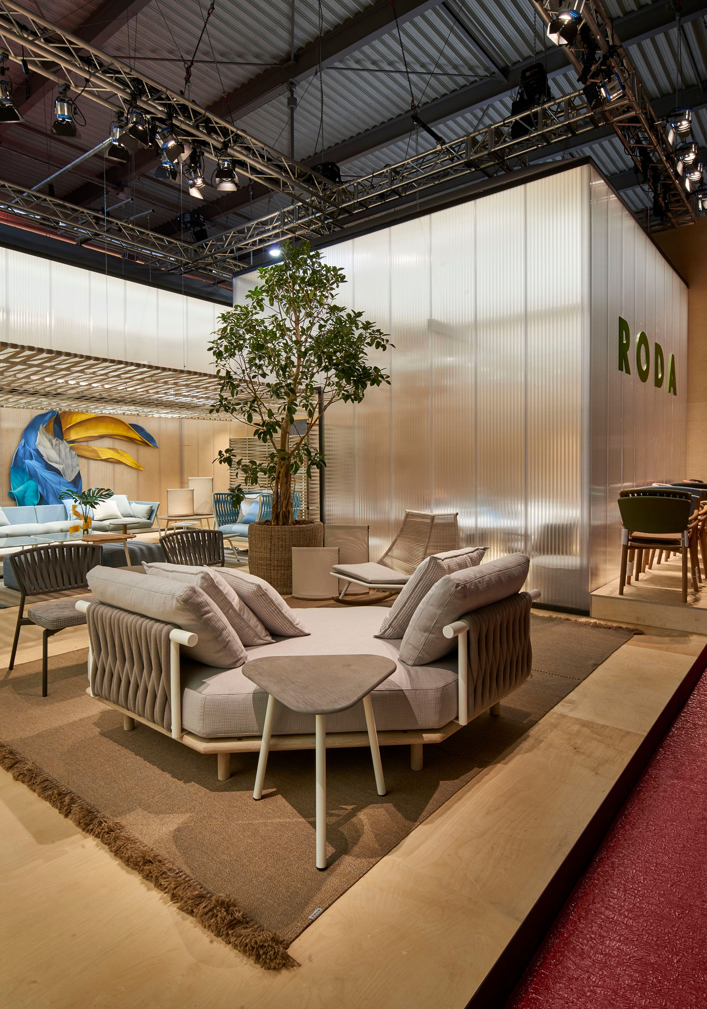 Угловой садовый диван из ткани RODA ARCH-00094997 - Вид №2