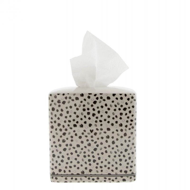 90308425 Салфетница керамика LI/TISSUEBOX 004BT цвет черный, бежевый STLM-0177527 BASTION COLLECTIONS