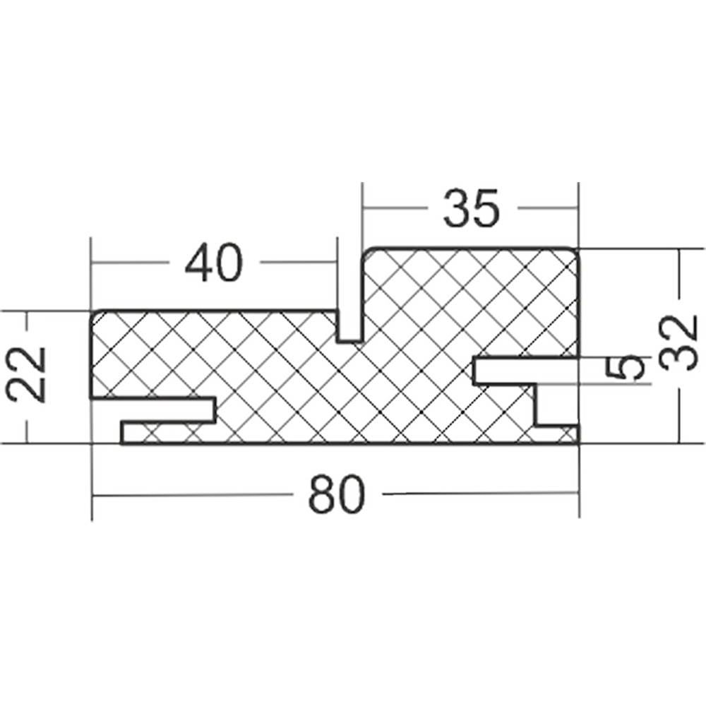 Телескопическая дверная коробка Стелла 2100x80x32 мм цвет слоновая кость VFD 89266332 STLM-1509898 - Вид №2